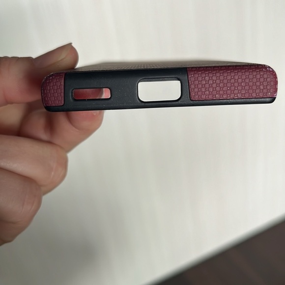 Sony Xperia XA1 Wallet Case, hard shell cell phone back cover, burgundy - Picture 6 of 12